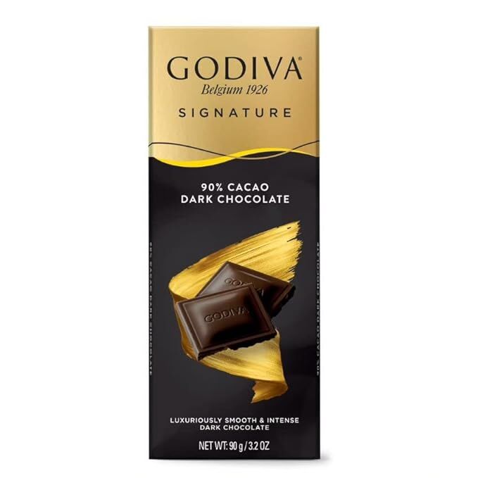 Godiva 90% Dark Chocolate Bar 90G