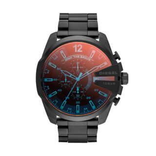 DIESEL STAINLESS STEEL CHI CHRONOGRAPH BLACK DIAL MEN WATCH, BLACK BAND - DZ4318 1PC