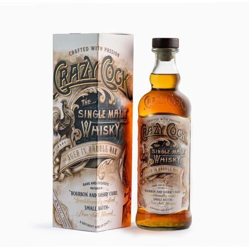 Crazy Cock Rare Double Oak Sm Indian Whisky 46% 0.75L