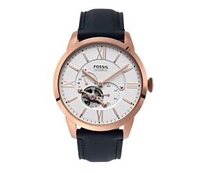 FOSSIL TOWNSMAN AUTO ANALOG WHITE DIAL LEATHER MEN'S WATCH - ME3171 1PC