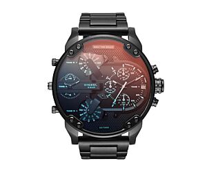 DIESEL ANALOG STAINLESS STEEL BLACK DIAL AND BAND (BIG DIAL) MEN'S WATCH - DZ7395 1PC