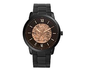 FOSSIL MEN ANALOG NEUTRA AUTOMATIC BLACK DIAL AND BAND AUTOMATIC STAINLESS STEEL WATCH ME3183 1PC