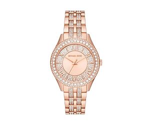 MICHAEL KORS HARLOWE ANALOG ROSE GOLD DIAL WOMEN'S STAINLESS STEEL WATCH - MK4710 1PC